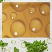 Oranje waterdruppelstructuur theedoek (Gevouwen)