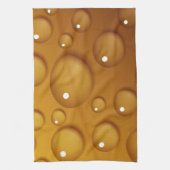 Oranje waterdruppelstructuur theedoek (Verticaal)