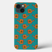 Oranje Watering Can met Zonnebloem Case-Mate iPhone Case (Achterkant)