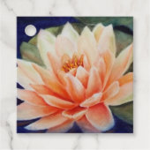 Oranje waterloperventilator bedankjes labels (Voorkant)