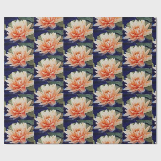 Oranje waterloperventilator cadeaupapier (Vlak)