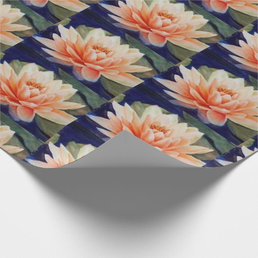 Oranje waterloperventilator cadeaupapier (Hoek)