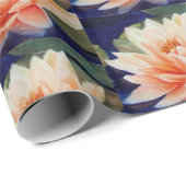 Oranje waterloperventilator cadeaupapier (Rol Hoek)