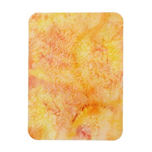 Oranje Waterverf Achtergrond Magneet (Verticaal)