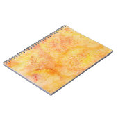 Oranje Waterverf Achtergrond Notitieboek (Linkerzijde)