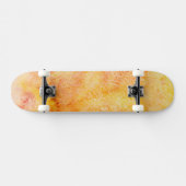 Oranje Waterverf Achtergrond Skateboard (Horizontaal)