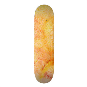 Oranje Waterverf Achtergrond Skateboard