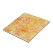 Oranje Waterverf Achtergrond Tegeltje (Zijkant)