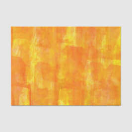 Oranje Waterverf All-Over Print Tissuepapier