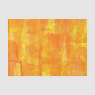 Oranje Waterverf All-Over Print Tissuepapier