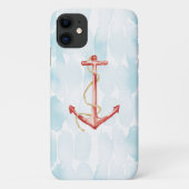 Oranje Waterverf Anchor Case-Mate iPhone Case (Achterkant)