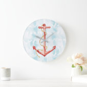 Oranje Waterverf Anchor Grote Klok (Huis)