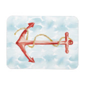 Oranje Waterverf Anchor Magneet (Horizontaal)