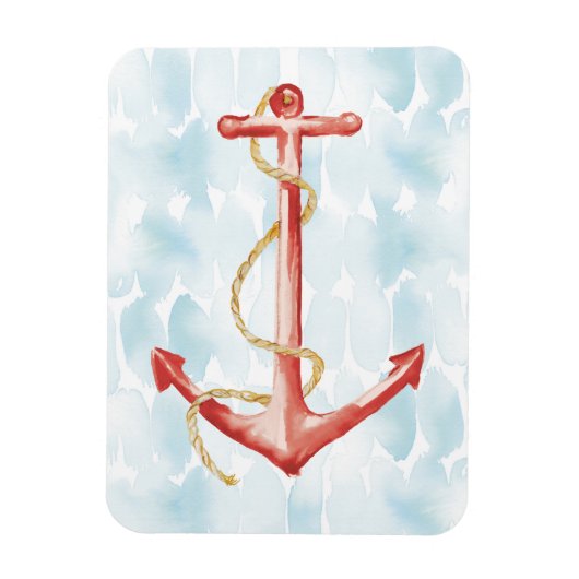 Oranje Waterverf Anchor Magneet (Verticaal)