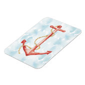 Oranje Waterverf Anchor Magneet (Linkerzijde)