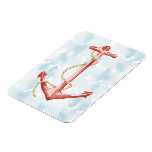 Oranje Waterverf Anchor Magneet (Linkerzijde)