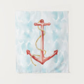 Oranje Waterverf Anchor Wandkleed (Voorkant)