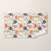 Oranje Waterverf bloemen Bad Handdoek (Handdoek)
