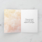 Oranje Waterverf bloemen sympathie Kaart (Binnen)