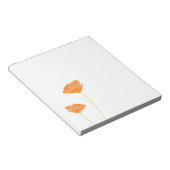 Oranje Waterverf California Poppies Notitieblok (Schuin)