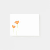 Oranje Waterverf California Poppies Post-it® Notes (Voorkant)
