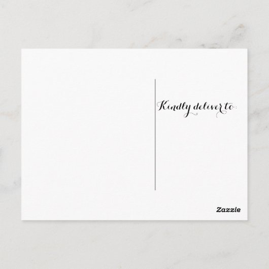 Oranje Waterverf Chevron Dank u Briefkaart (Achterkant)