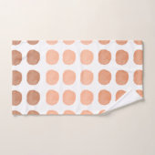 Oranje Waterverf Cute Happy Polka Dots Art Bad Handdoek (Handdoek)