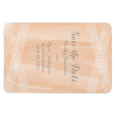 Oranje Waterverf Deco sparen de Datum Magneet (Horizontaal)