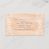 Oranje Waterverf Deco Visitekaartje (Achterkant)