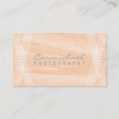 Oranje Waterverf Deco Visitekaartje (Voorkant)