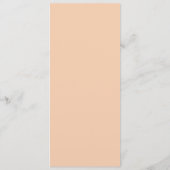 Oranje Waterverf Deco Wedding Menu (Achterkant)