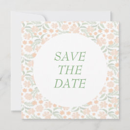 Oranje Waterverf Elegante Bloem Bruiloft Save The Date