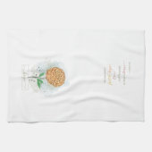 Oranje Waterverf Flower Hope Theedoek (Horizontaal)