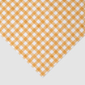 Oranje Waterverf Gingham-weefselpapier Tissuepapier (Detail)