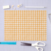 Oranje Waterverf Gingham-weefselpapier Tissuepapier (Craft)