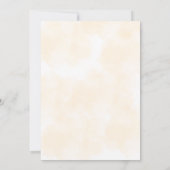 Oranje Waterverf Halloween Genderonthulling Kaart (Achterkant)