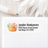 Oranje Waterverf — Herfst — verraad Etiket (Insitu)