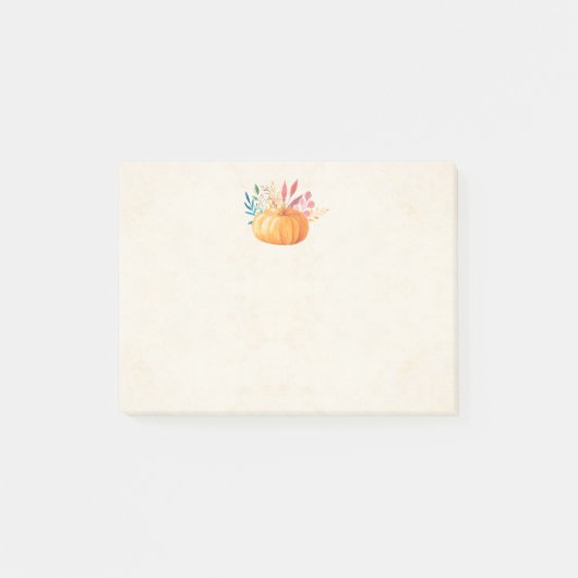 Oranje Waterverf — Herfst — verraad Post-it® Notes (Voorkant)