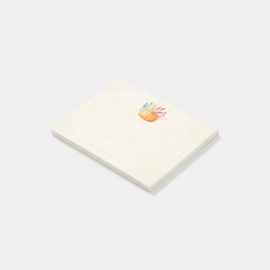 Oranje Waterverf — Herfst — verraad Post-it® Notes (Schuin)