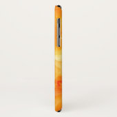 Oranje Waterverf Mashup Apple iPhone X Hoesje (Achterkant/links)