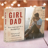 Oranje Waterverf Meisje Papa Script Vaderdag Fotoblokken