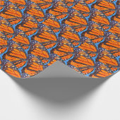 Oranje Waterverf Monarch Butterfly Cadeaupapier (Hoek)