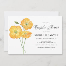 Oranje Waterverf paprika's — stelletjes Kaart