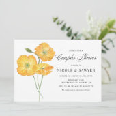 Oranje Waterverf paprika's — stelletjes Kaart (Staand voorkant)