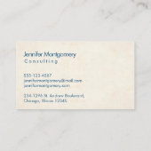 Oranje Waterverf pompoen op faux perkament Visitekaartje (Achterkant)