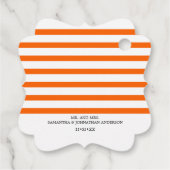 Oranje Waterverf pompoen val bladeren dank u Bedankjes Labels (Achterkant)