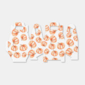 Oranje Waterverf pompoenpatroon Bedankdoosjes (Uitgevouwen)