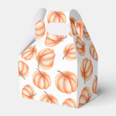 Oranje Waterverf pompoenpatroon Bedankdoosjes (Voorkant Zijde)