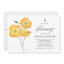Oranje Waterverf Poppies Floral Baby