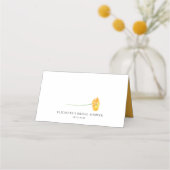 Oranje Waterverf Poppies Summer Floral Wedding Plaatskaartje (Achterkant)